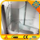 6mm curved glass shower screen with AS/NZS 2208:1996, BS6206, EN12150 certificate